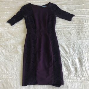 Antonio Melani plum lace dress